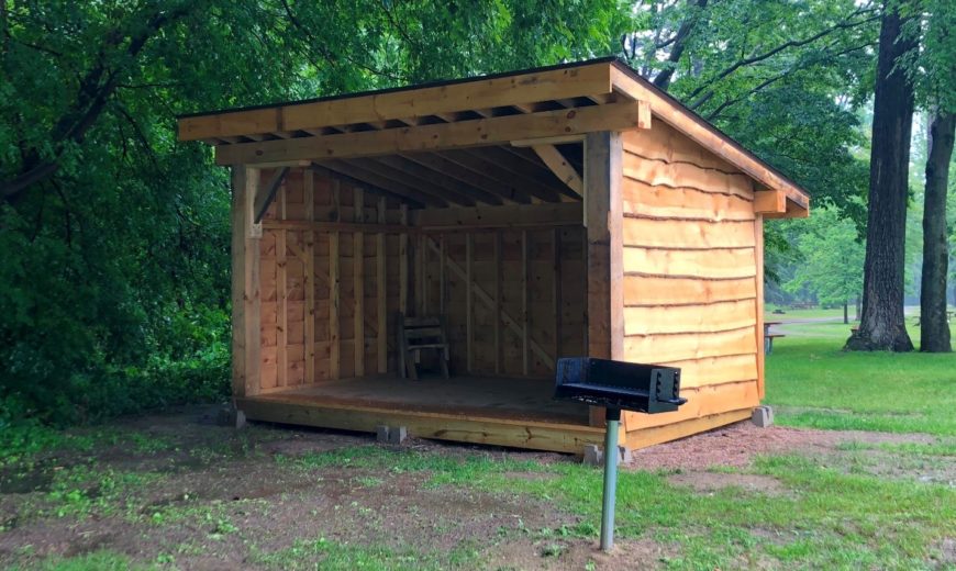 North Beach has a new lean-to to reserve