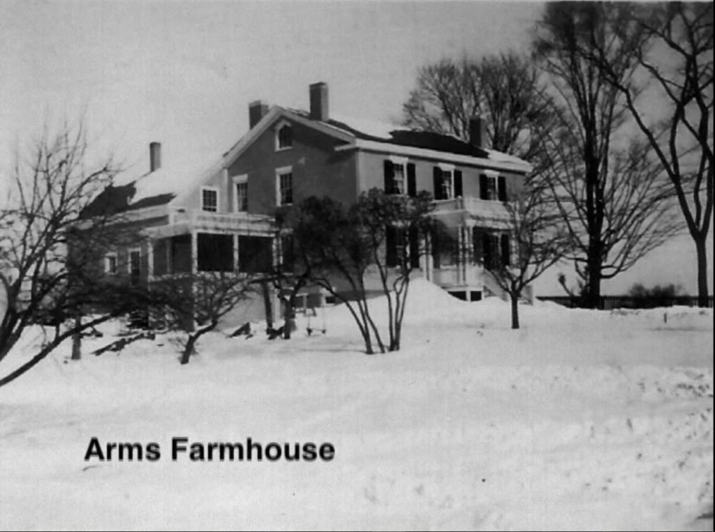 The Fletcher/Manwell/Arms farmstead formerly at the corner of North Avenue and Institute Rd. Courtesy of the Arms family.