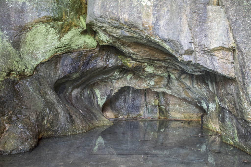 Caverns within Intervale Sea Caves. Photo: Sean Beckett