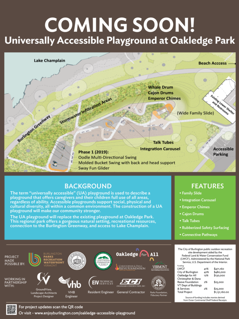 Graphic: Coming Soon! Universally Accessible Playground at Oakledge Park
